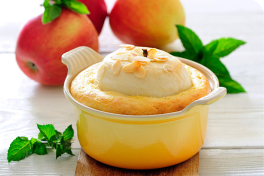 Творожно-рисовая запеканка с яблоком