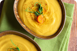 Морковный суп-пюре с рисом